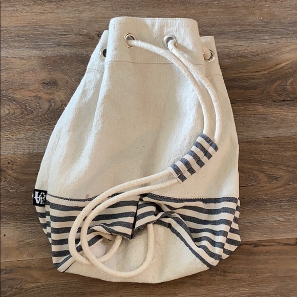 Drawstring canvas tote bag - Picture 6 of 6